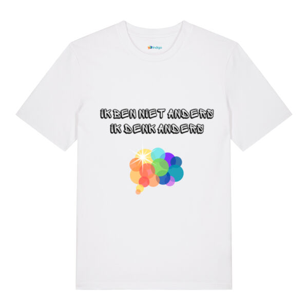 Ik ben niet anders, ik denk anders (wit) Thumbnail