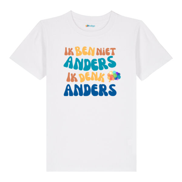 Ik ben niet anders, ik denk anders 2 (kind/wit) Thumbnail